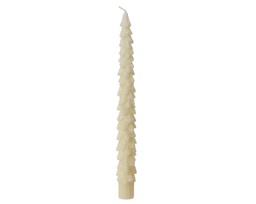[20184767] Candele glitterate bianche h.25cm x dia2.2cm