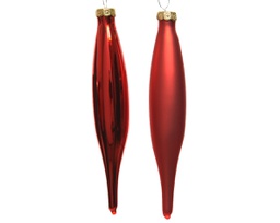 [20184836] Set di 6 appendini ghiacciolo rosso 3x15 cm