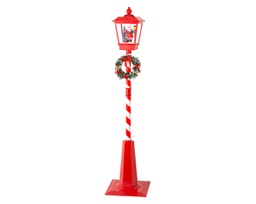 [20184856] Lanterna LED rossa e bianca h. 180cm