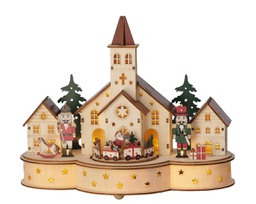 [20184865] Scenario cattedrale 14x30x24,5 cm con led