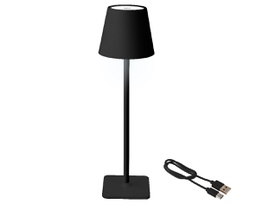 [20184870] Lampada da tavolo LED 11x37 cm nera