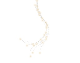 [20184889] Luci a grappolo fisse 100cm 320 LED bianco caldo