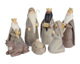 [20184937] Presepe in poliresina 8,8x9x18,5 cm