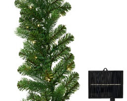 [20184962] Ghirlanda solare 270x10 cm 80 LED verde/bianco caldo