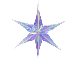 [20185021] Decorazione a stella iris 30x30 cm