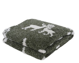 [20185041] Coperta poliestere albero verde 130x170cm