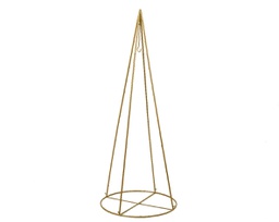 [20185059] Struttura cono in ferro oro h.300cm dia120cm