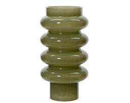 [20185082] Vaso in vetro rosmarino verde 18x34 cm
