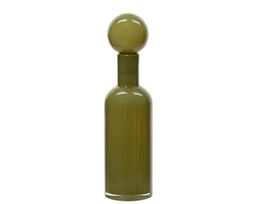 [20185083] Vaso in vetro verde h. 38cm x dia 10cm