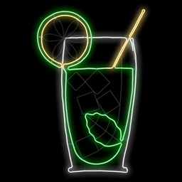 [2001966] Cocktail mojito SMD neon 75x115 cm