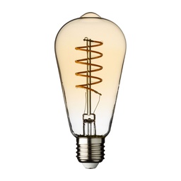 [2017084] Lampada E27 ST64 4W 2200°K Golden 64x142mm