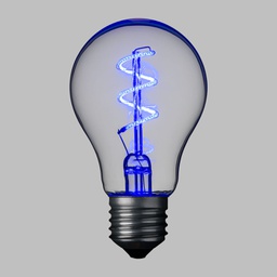 [2017091] Lampada E27 36V goccia spirale blu Ø60mm