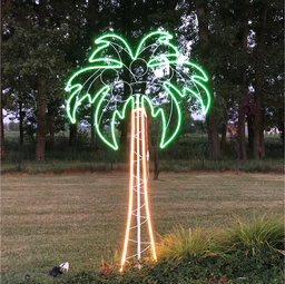 [2017112] Neon bifacciale 120xH200 cm bianco e verde