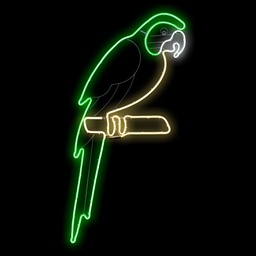 [2017114] Neon bifacciale LED 50x120cm Mix4
