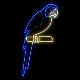 [2017116] Neon bifacciale LED 50x120cm Mix4