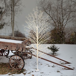 [2020380] Albero rami bianco 110x200 cm con led