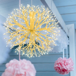 [2020395] Ramo sfera ricco champagne ø30cm 384 led