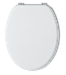 [KB-B2070110500024] Sedile wc universale bianco in legno laccato