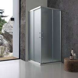 [KB-B2030110400401] Cabina doccia 70x70 cm in cristallo opaco