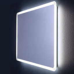 [KB-B3010641000010] Specchio stondato 60 x 60 cm con led