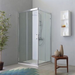 [KB-B2030110400033] Box doccia angolare 80x100 due ante scorrevoli