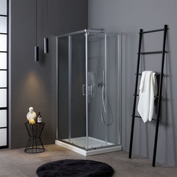 [KB-B2030110000031] Box doccia angolare 70x100 cm trasparente