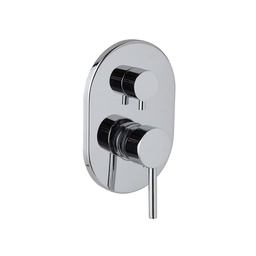[KB-B2040205300035] Miscelatore doccia cromato con deviatore