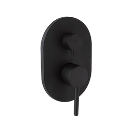 [KB-B2040205300135] Miscelatore doccia incasso con deviatore nero