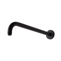 [KB-B2020200001333] Braccio doccia tondo curvo nero opaco