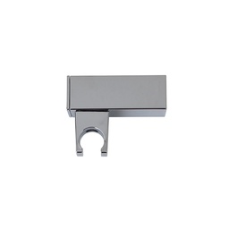 [KB-B2050221500020] Supporto doccetta a muro quadrato in abs cromato