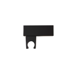 [KB-B2050221500120] Supporto manopola doccia parete quadrato nero opaco