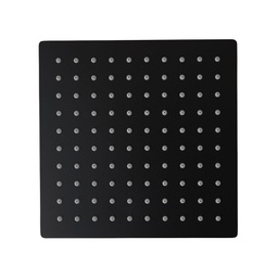 [KB-B2020200001340] Soffione quadrato braccio doccia nero opaco