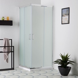 [KB-B2030110400211] Box doccia quadrato 80x80 con ante scorrevoli