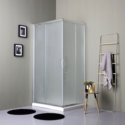 [KB-B2030110400218] Cabina doccia rettangolare 100x80 satinata