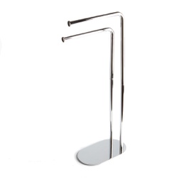 [KB-B2020000000344] Porta 2 asciugamani cromato ovali