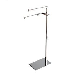 [KB-B2020000000350] Piantana 2 bracci porta salviette cromata