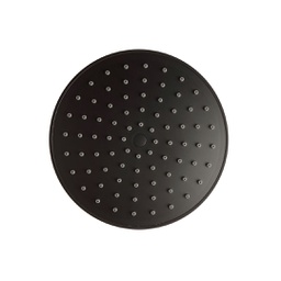 [KB-B2020200001290] Soffione doccia rotondo 20 cm acciaio nero opaco