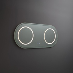 [KB-B3010641000132] Specchio ovale 180x80 con illuminazione led