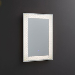 [KB-B3010641000140] Specchio rettangolare 50x70 decorato LED