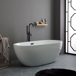 [KB-B2030620000140] Vasca da bagno in acrilico bianco centro stanza