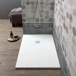 [KB-B2030662000015] Piatto doccia 100x80 in resina bianco