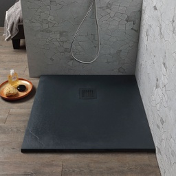 [KB-B2030662000117] Piatto doccia 90x90 h2,5 cm antracite