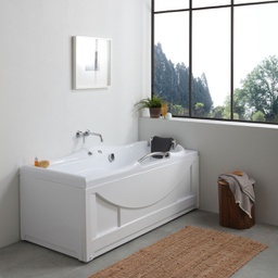 [KB-B2030620000005] Vasca da bagno destra idromassaggio bianca