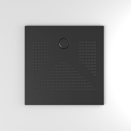 [KB-B2030600001142] Piatto doccia nero opaco 90x90 h3 cm