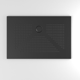 [KB-B2030600001145] Piatto doccia nero opaco 120x80 cm