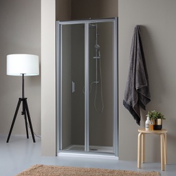 [KB-B2030110400956] Porta doccia nicchia 100cm 2 ante apertura a libro