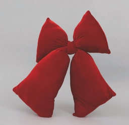 [20186446] Fiocco in velluto rosso 48x52 cm