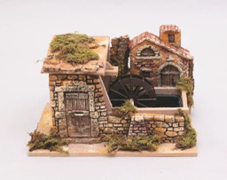 [20186511] Scena con mulino elettrico 27x19x18 cm