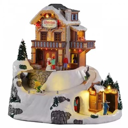 [1998859] Resort in baita con sci e neve 31x27x34h cm