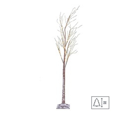 [20037961] Albero di Natale 150 cm innevato con luci LED